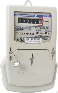 Счетчик СЕ101-S6 5-60А Энергомера - интернет-магазин электротоваров "Экспресс-электро" (изображение 1)