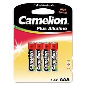 Батарейка Camelion Plus Alkaline ААА BL4 - интернет-магазин электротоваров "Экспресс-электро" (изображение 1)