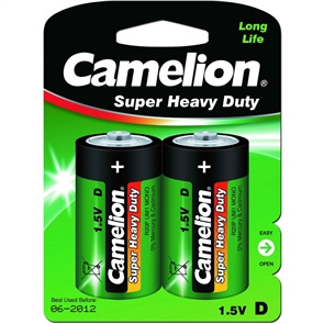 Батарейка Camelion Super Heavy Duty D - интернет-магазин электротоваров "Экспресс-электро" (изображение 1)