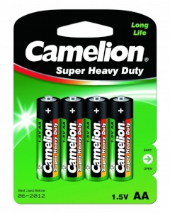 Батарейка Camelion Super Heavy Duty АА BL4 - интернет-магазин электротоваров "Экспресс-электро" (изображение 1)