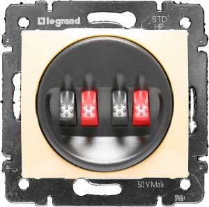 Розетка акустическая 2 вывода Legrand Valena - интернет-магазин электротоваров "Экспресс-электро" (изображение 1)