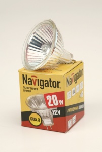 Галогенная лампа Navigator MR16 20W 12V GU5.3 - интернет-магазин электротоваров "Экспресс-электро" (изображение 1)