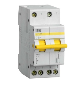 Выключатель-разъединитель трехпозиц. ВРТ-63 2Р 63А IEK - интернет-магазин электротоваров "Экспресс-электро" (изображение 1)