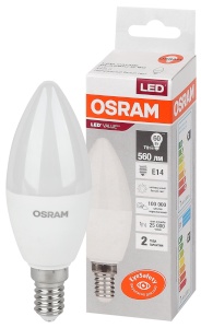 Светодиодная лампа Osram LVCLB60 7W 840 E14 Свеча - интернет-магазин электротоваров "Экспресс-электро" (изображение 1)