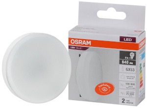 Светодиодная лампа Osram LVGX5360 8W 840 GX53 - интернет-магазин электротоваров "Экспресс-электро" (изображение 1)