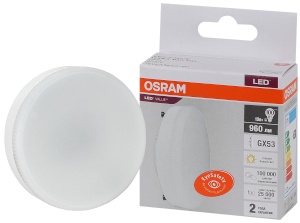 Светодиодная лампа Osram LVGX53100 12W 830 GX53 - интернет-магазин электротоваров "Экспресс-электро" (изображение 1)