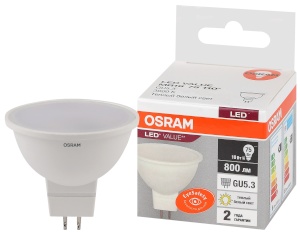 Светодиодная лампа Osram LVMR1675 10W 830 GU5.3 - интернет-магазин электротоваров "Экспресс-электро" (изображение 1)