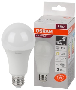 Светодиодная лампа Osram LVCLA150 20W 830 E27 - интернет-магазин электротоваров "Экспресс-электро" (изображение 1)