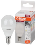 Светодиодная лампа Osram LVCLP75 10W 830 E14 Шар - интернет-магазин электротоваров "Экспресс-электро"